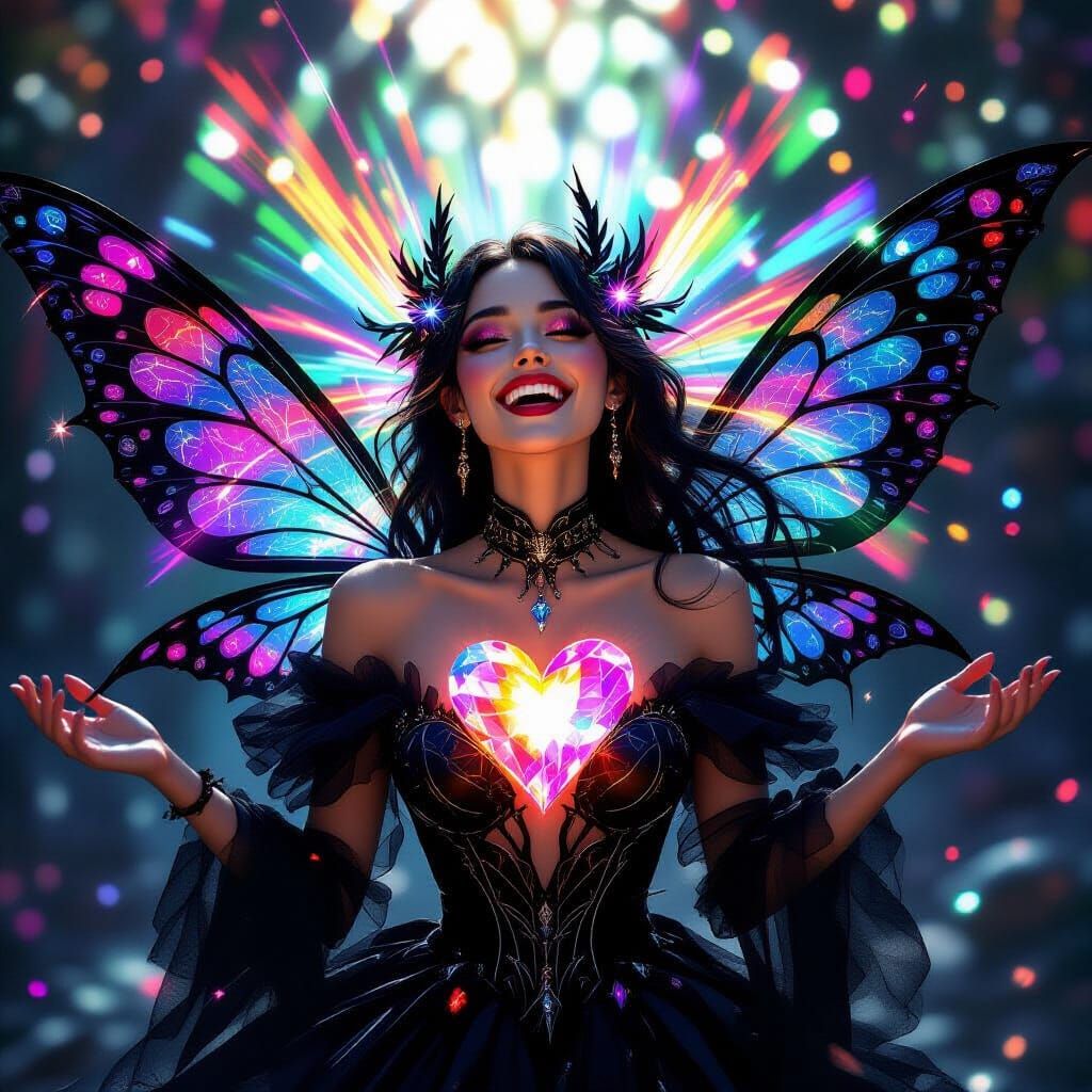 Crystalline Fairy Creates Gothic Rainbow Effect