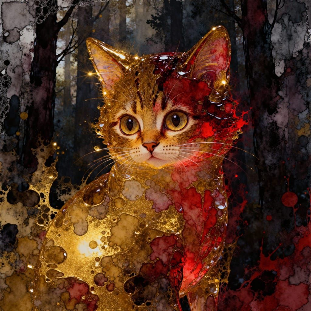 Dramatic Oil Painting with Textured Skin and Cinematic Light...