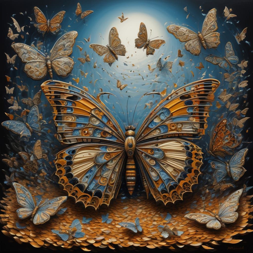 Surreal Butterflies Emerge From Pencil Shavings Machine