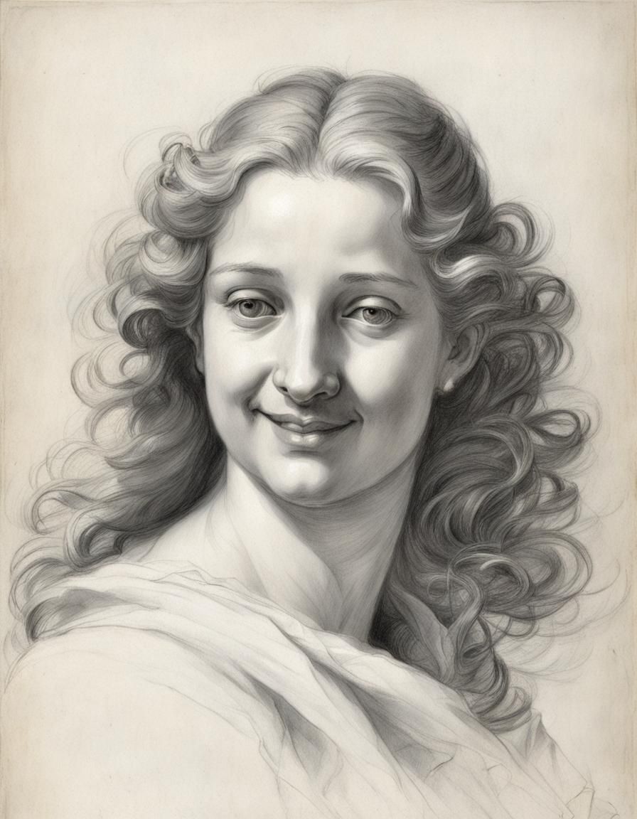 Sketch portrait of St. Michael, Sdxl1