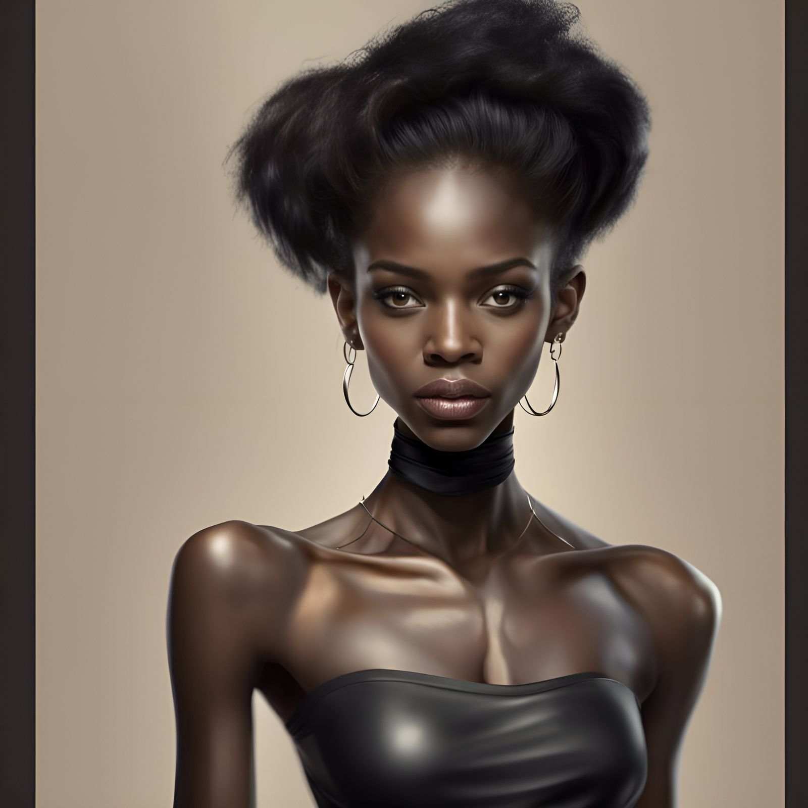 Striking High-Resolution Portrait of a Black Woman