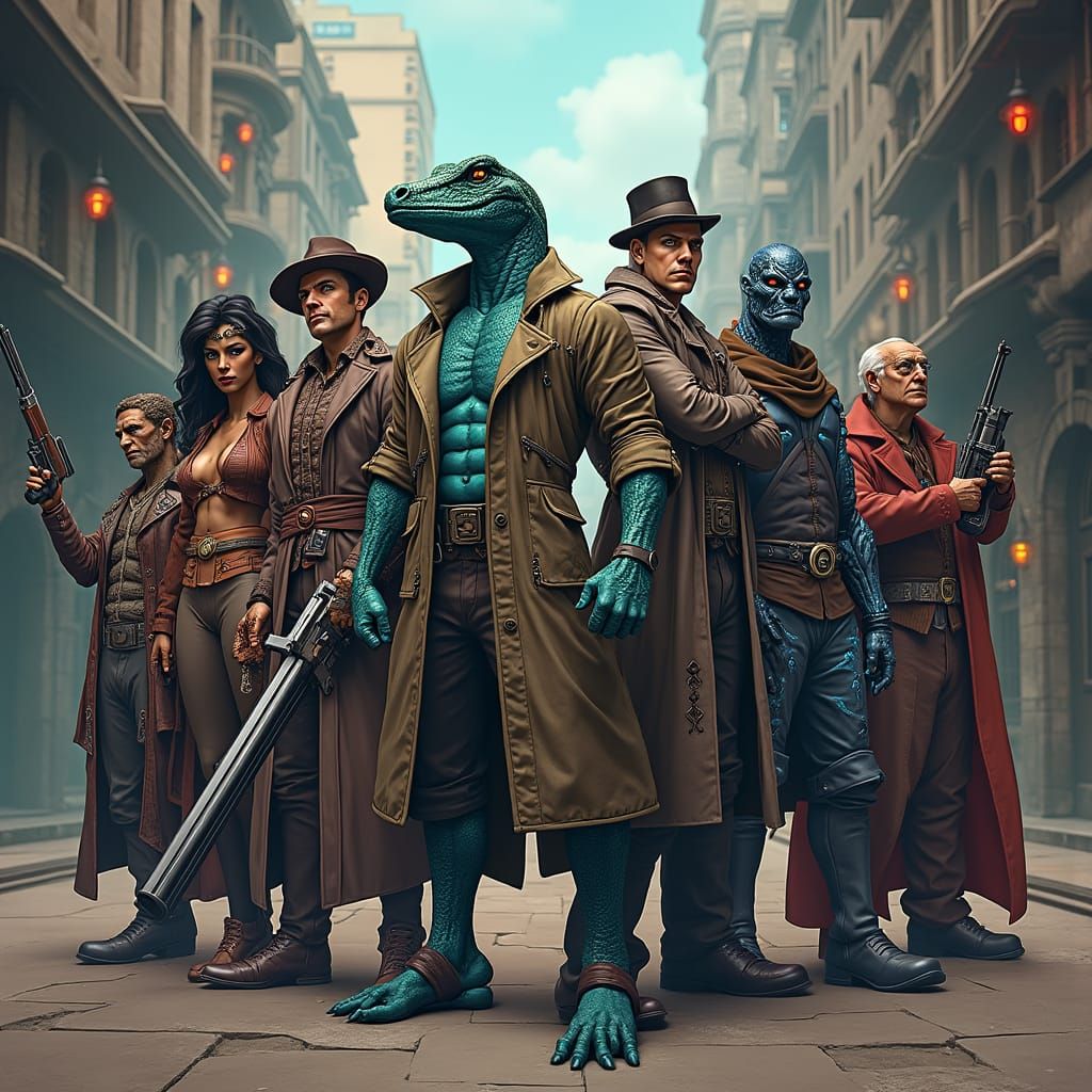 Heroes Unite in a Gritty, High-Fantasy Cityscape