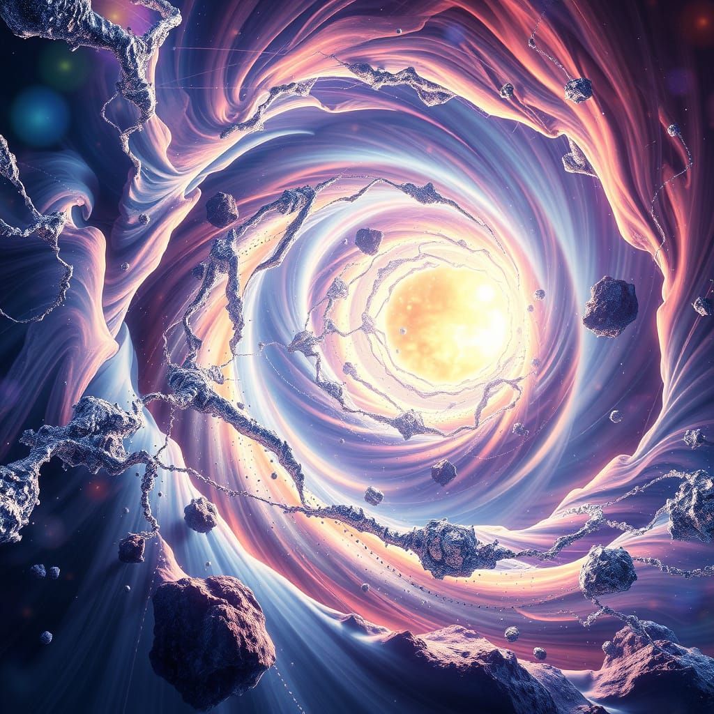 Ethereal Portal Shatters Reality into Infinite Fragments