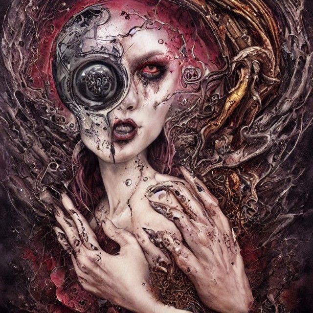 Surreal Horror: Man Peeling Face Reveals Hidden Visage