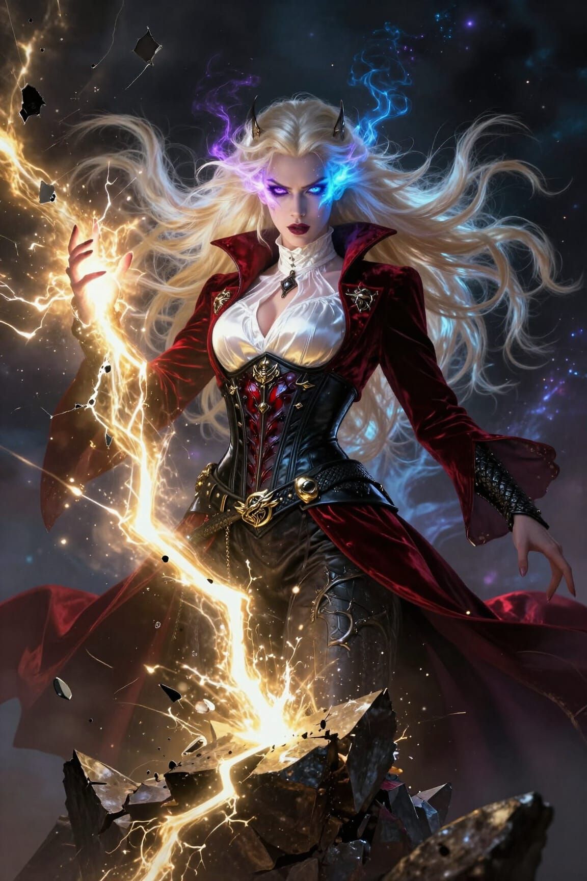 Vampire Archmage Channels Arcane Energy