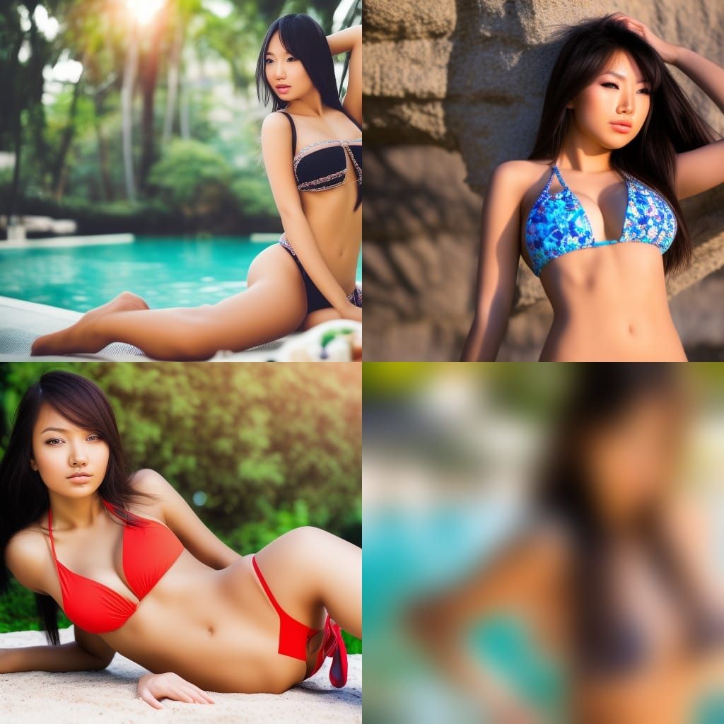 Beach Photography: Women in Bikinis, Natural Lighting