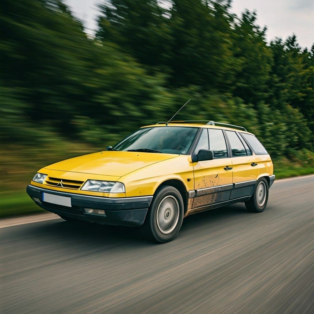 Muddy Yellow Citroën XM Break 4WD Adventure