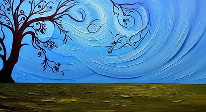 Surreal Baroque Wall Art in Impasto Oil Style