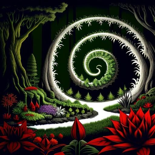 Botanical Garden in a Magical Fantasy World