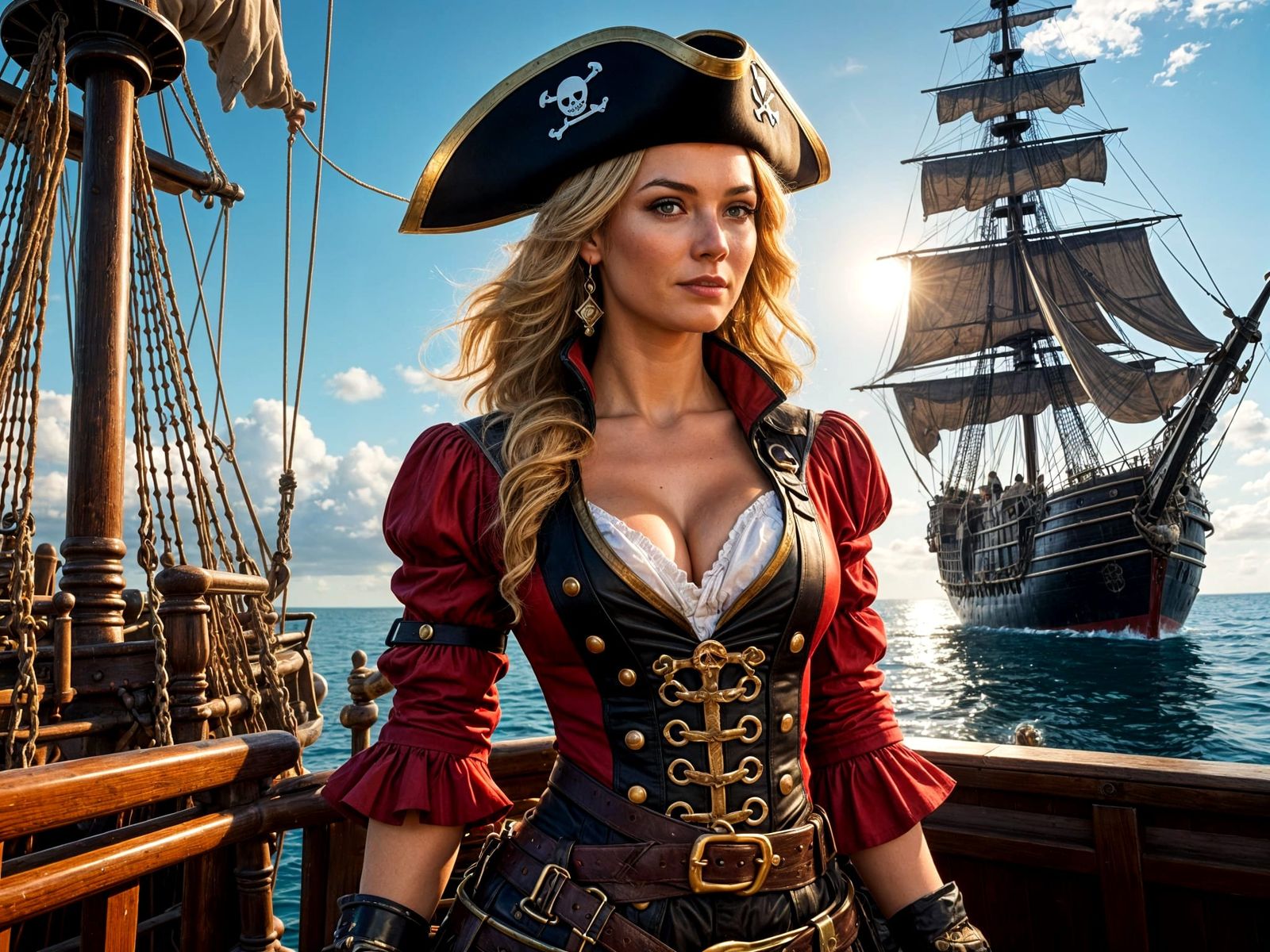 Pirate Mary Wolverston Ready for Action