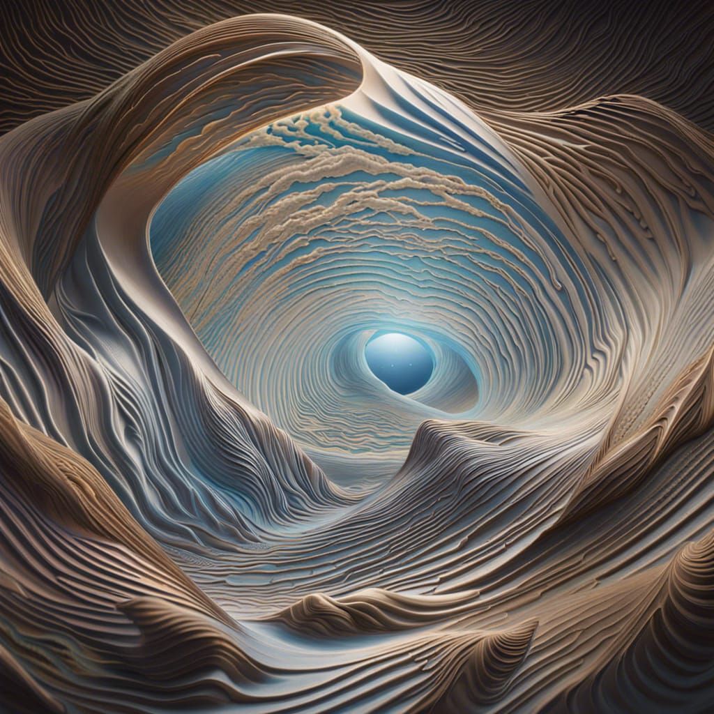 Hyperrealistic Sand Being Sings in the Dunes