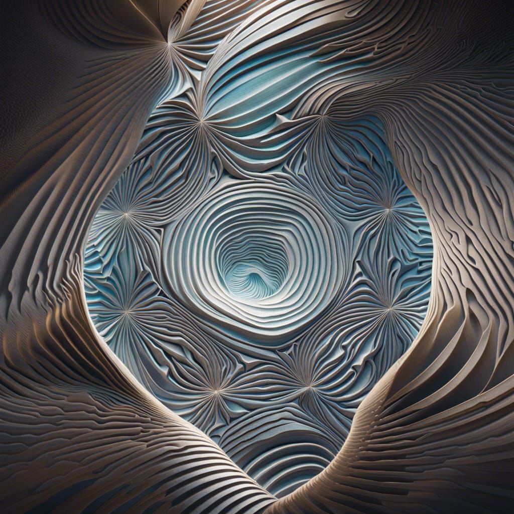 Hyperrealistic Sand Being Singing in the Dunes