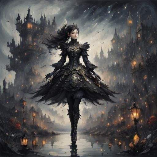 Vespertine Splash Art Under Midnight Skies