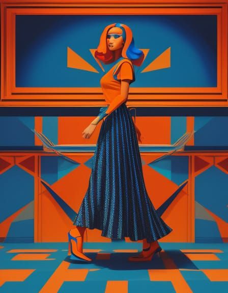 Celebrity on Red Carpet in Pop Art Style