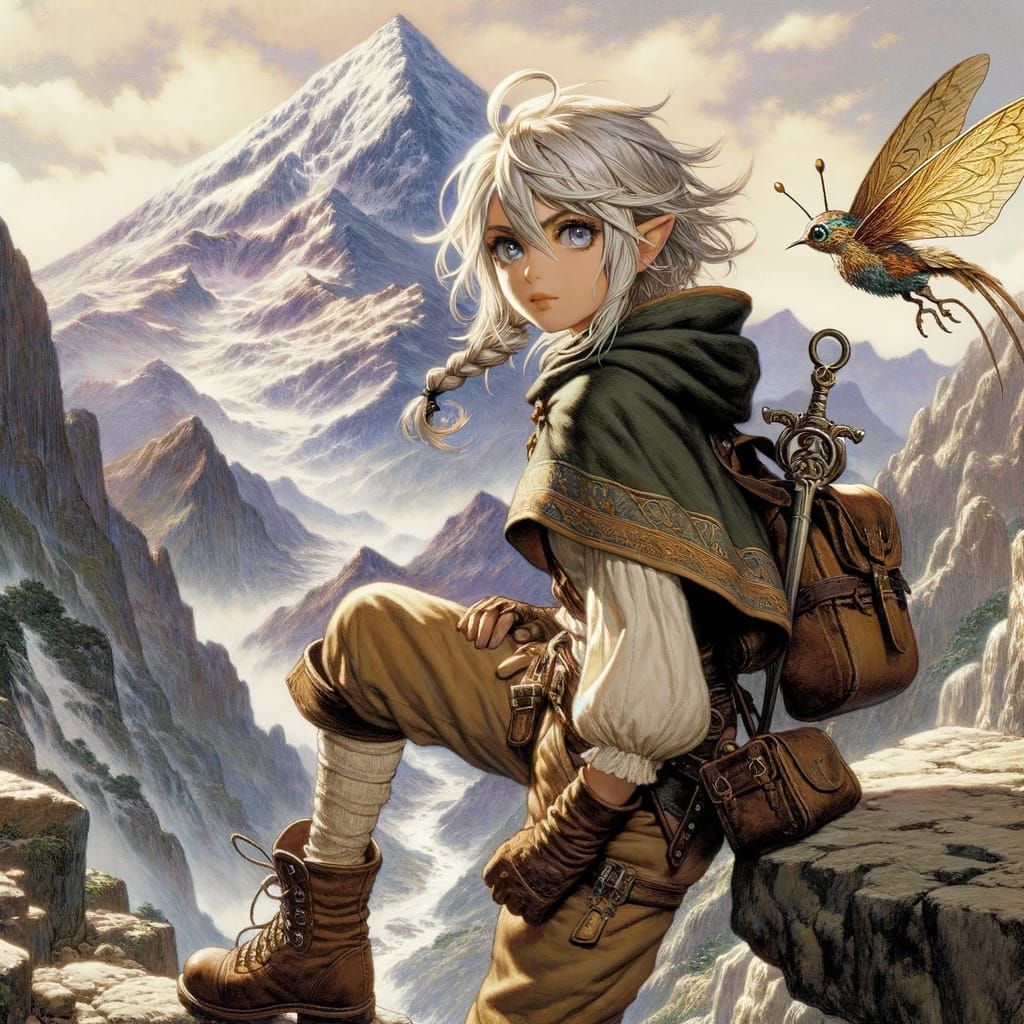 Young Adventurer Ascends the Holy Mountain