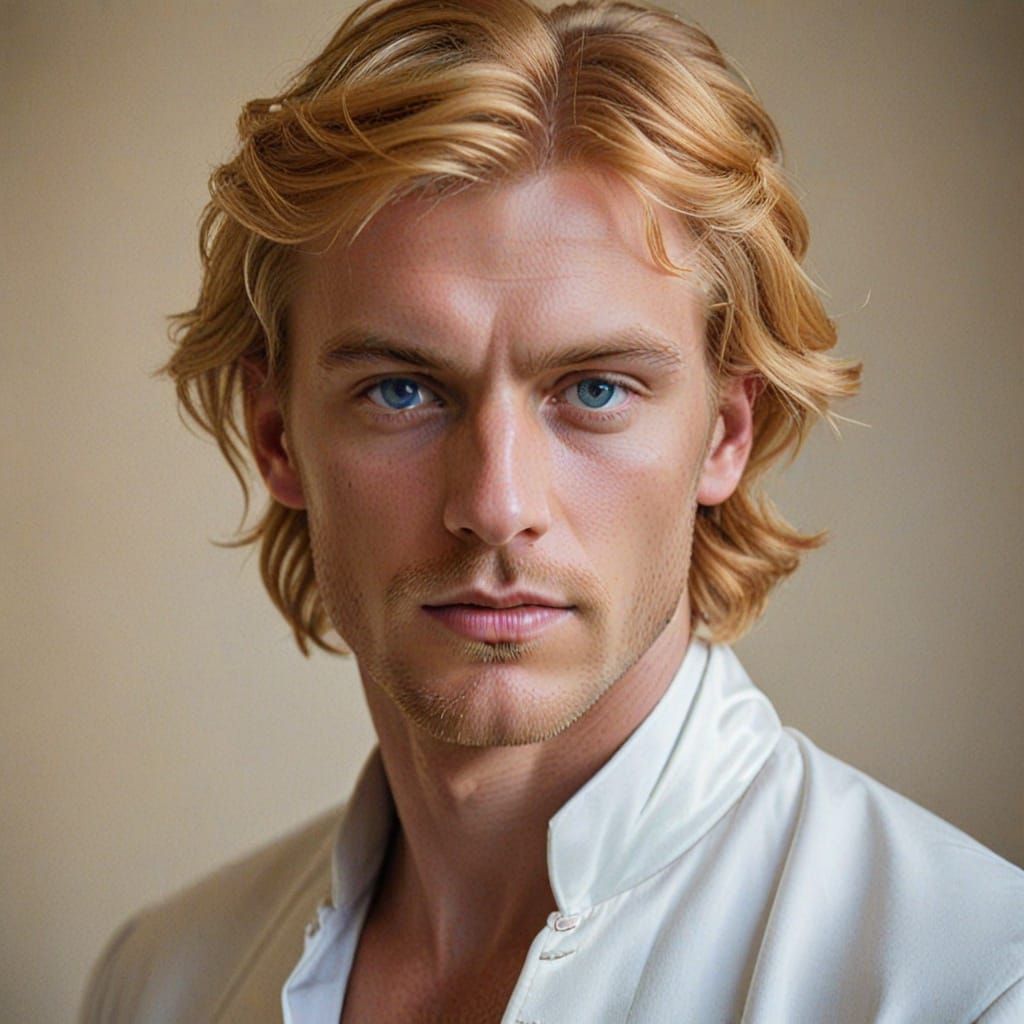 Portrait of a Man with Fiery Blond Hair