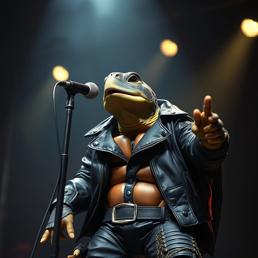 Turtle Rock Star in Concert: Digital Art