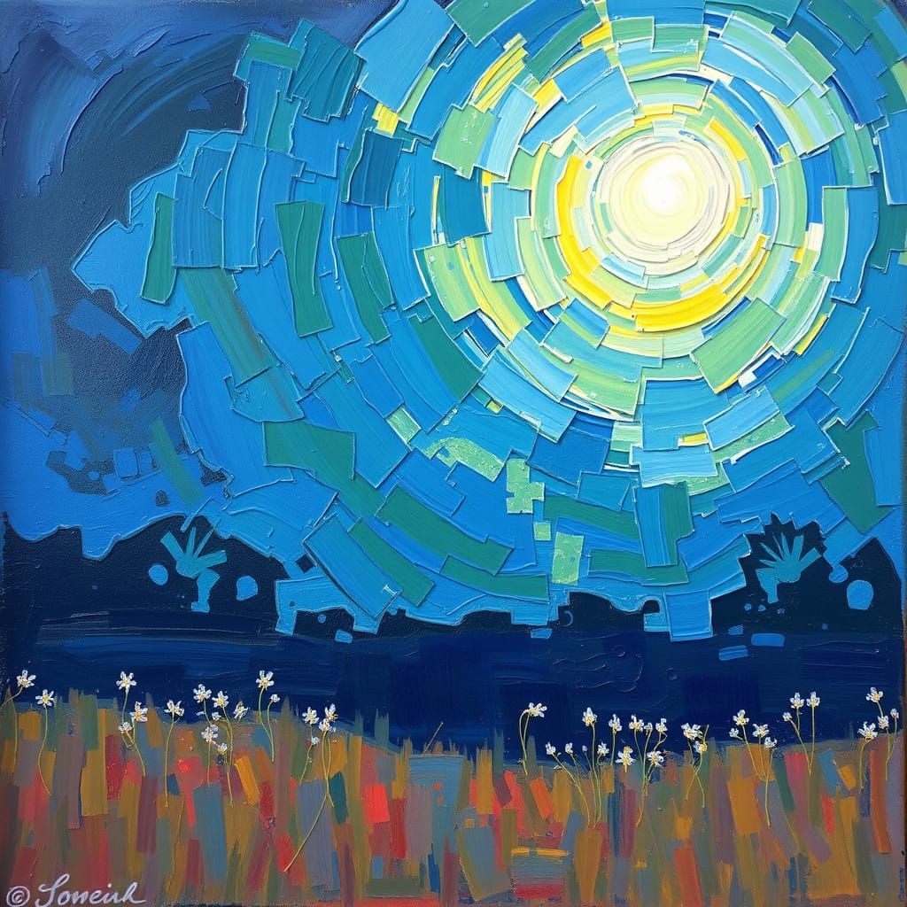 Surreal Expressionist Neo-Impressionist Oil Painting