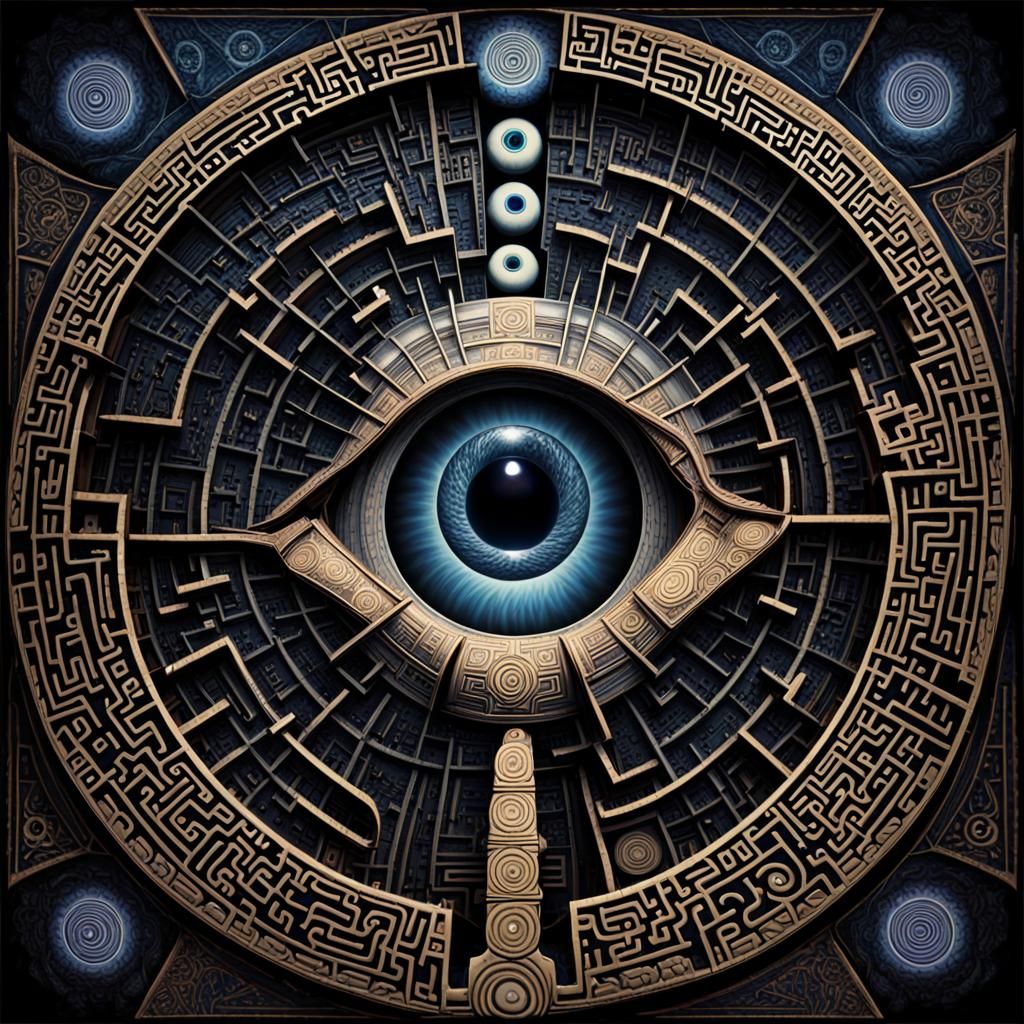 Hypnotic Solfeggio Labyrinth: A Psychedelic Alien Contact
