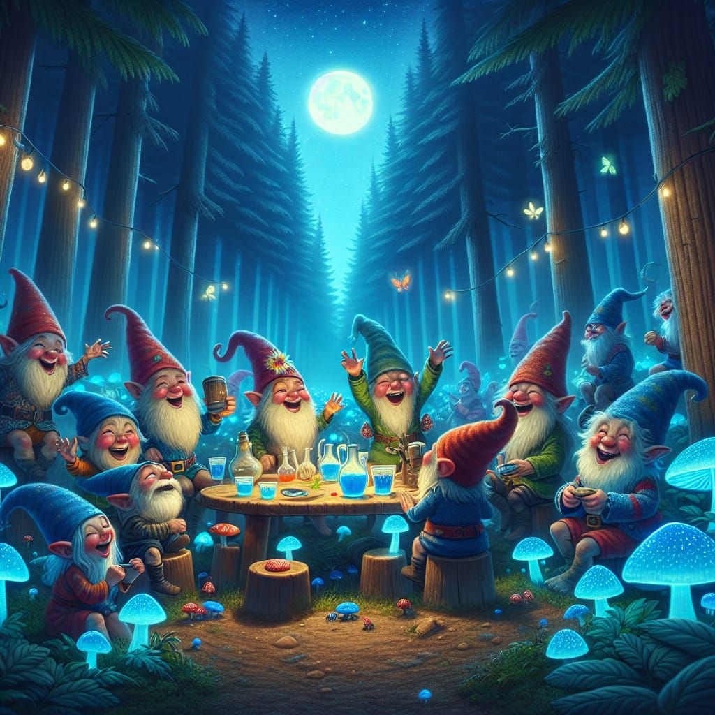 gnomes party night