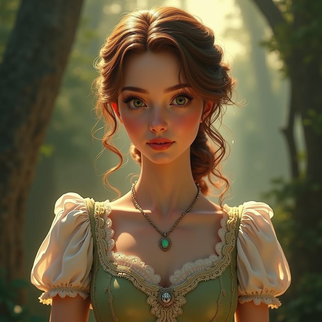 Wendy Darling, from Peter Pan, head and shoulders portrait, ...