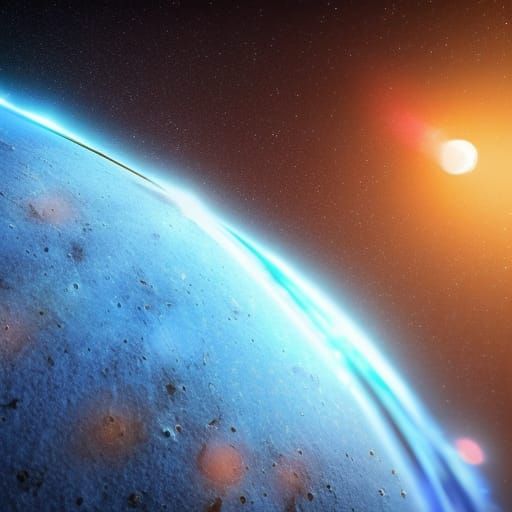 Radiant Celestial Body in Volumetric Lighting