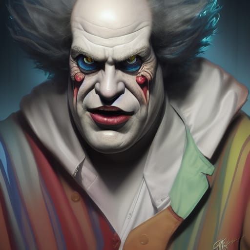 Sinister Krusty Clown Portrait in Unreal Engine 5