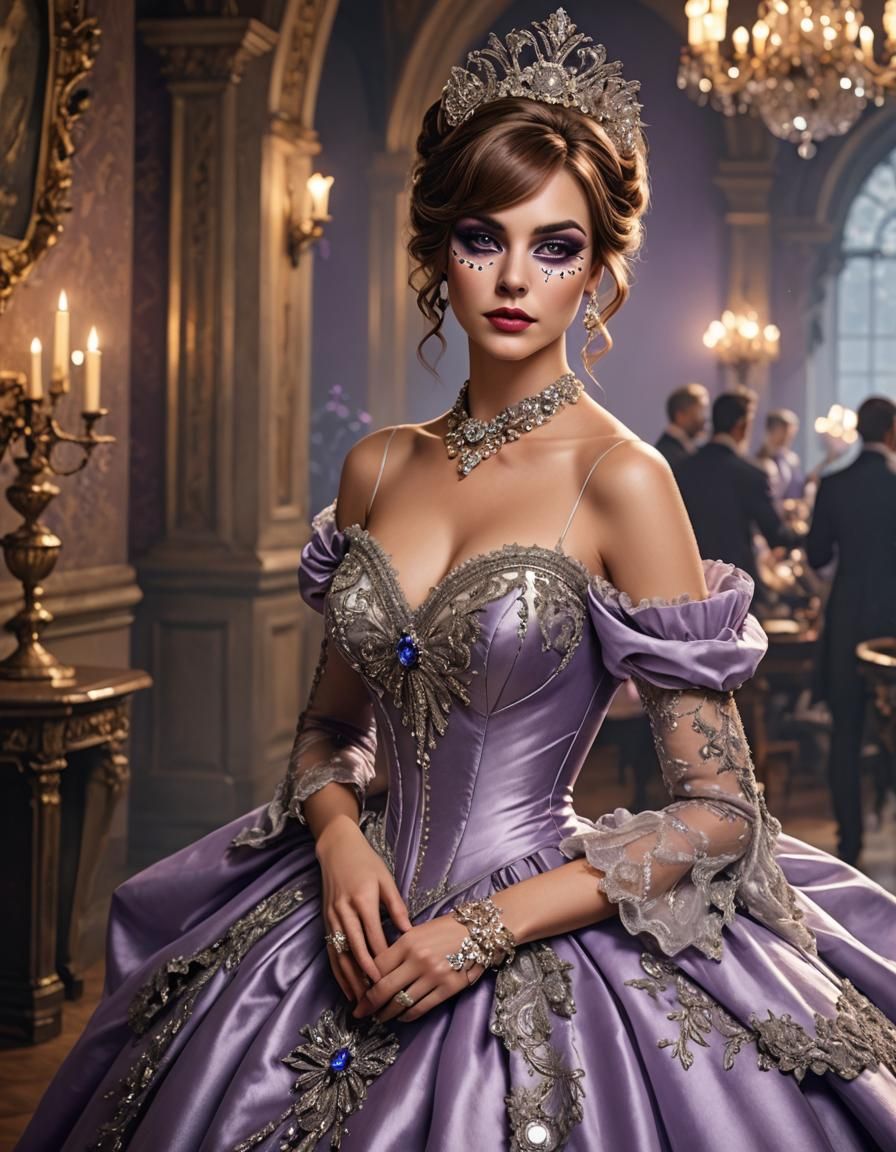 Liliana at the annual charity masquerade ball