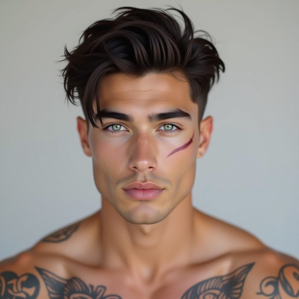 Striking Portrait of a Man with Heterochromia