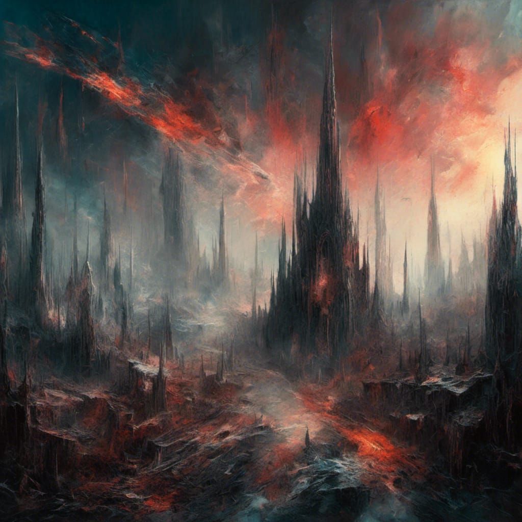 Futuristic Cityscape with Luminous Synthwave Neon