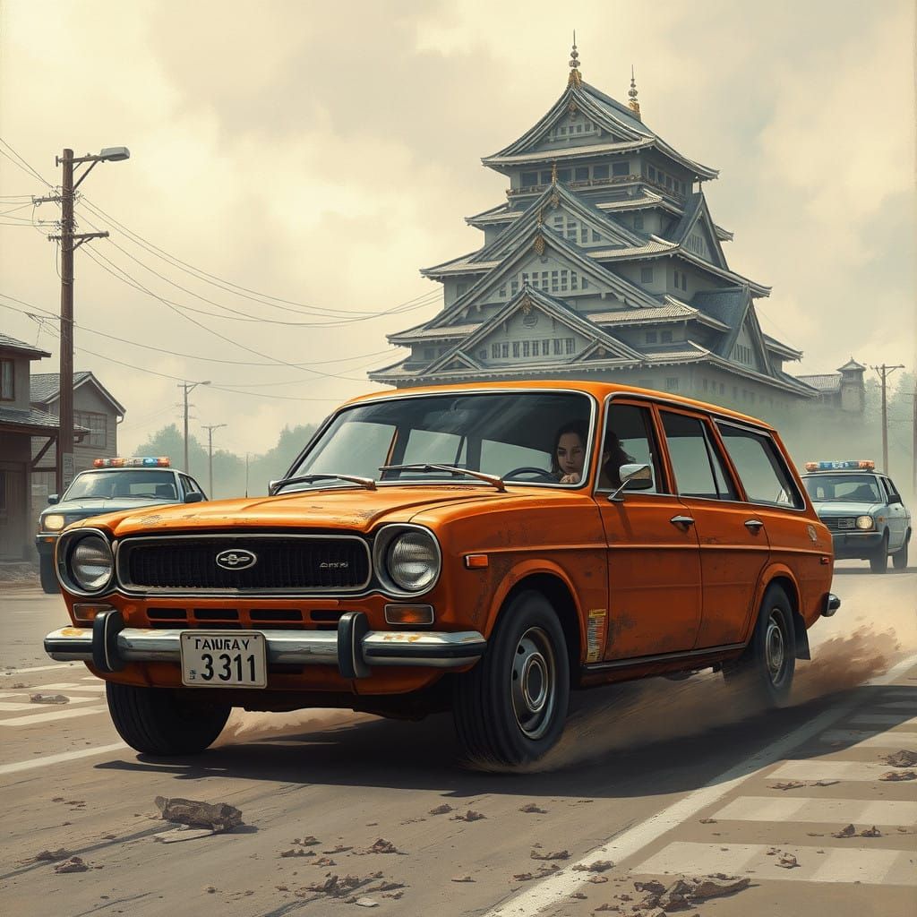 Cyberpunk Goddess Zeros in on Abandoned Kumamoto Castle