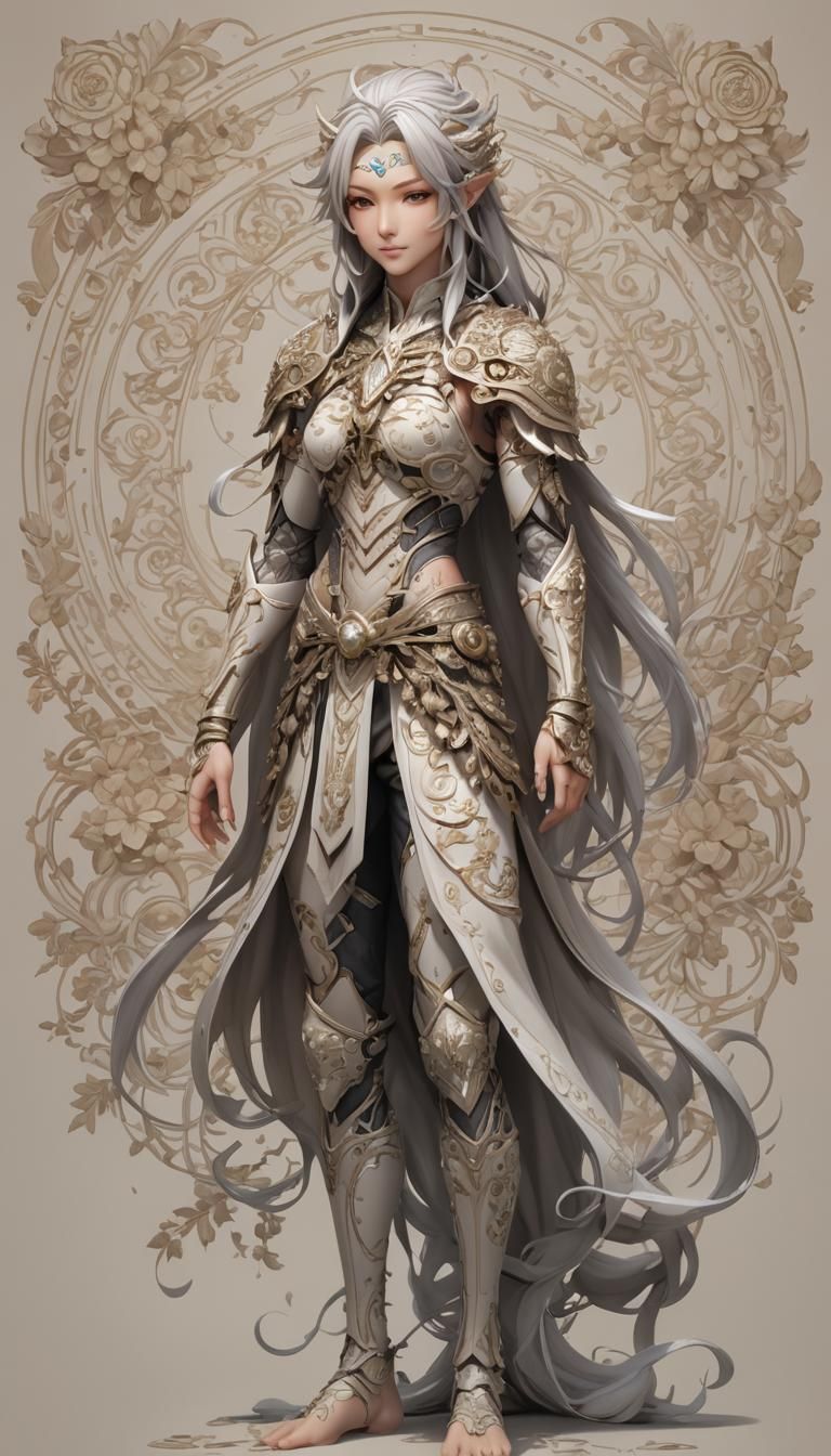 Elf in full leather armor