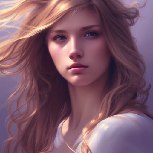 Stunning Cheerleader Portrait in Triadic Colors