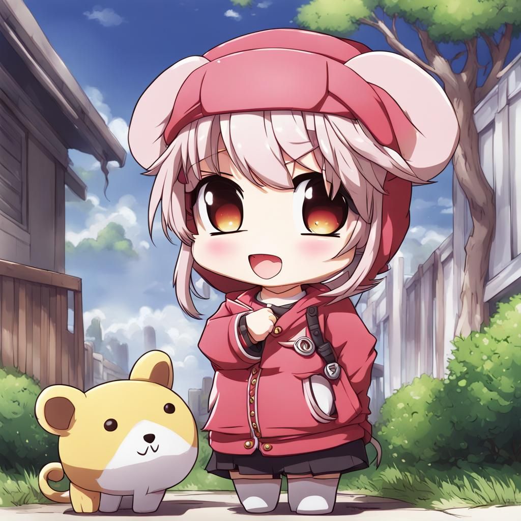 Chibi Mickey Mouse in Anime Style