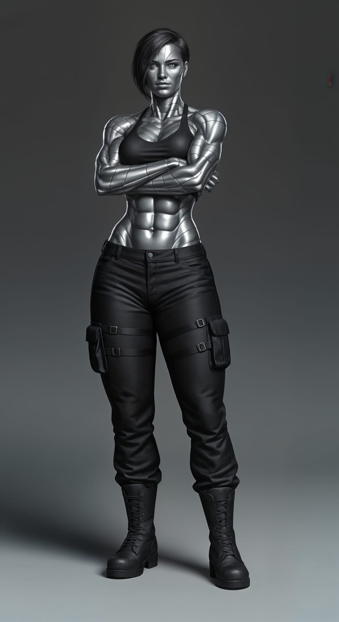 Nataliya Kuznetsova as Colossus: Hyperrealistic Metallic Her...