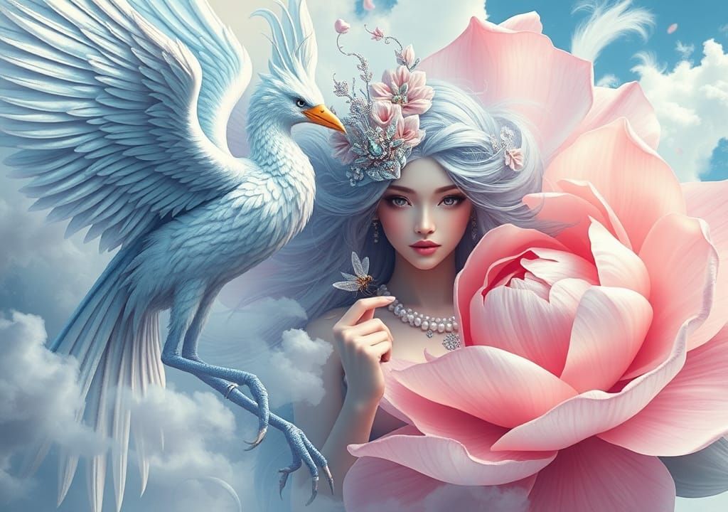 FANTASY  OPIUM BIRD FROM ANTARTICA