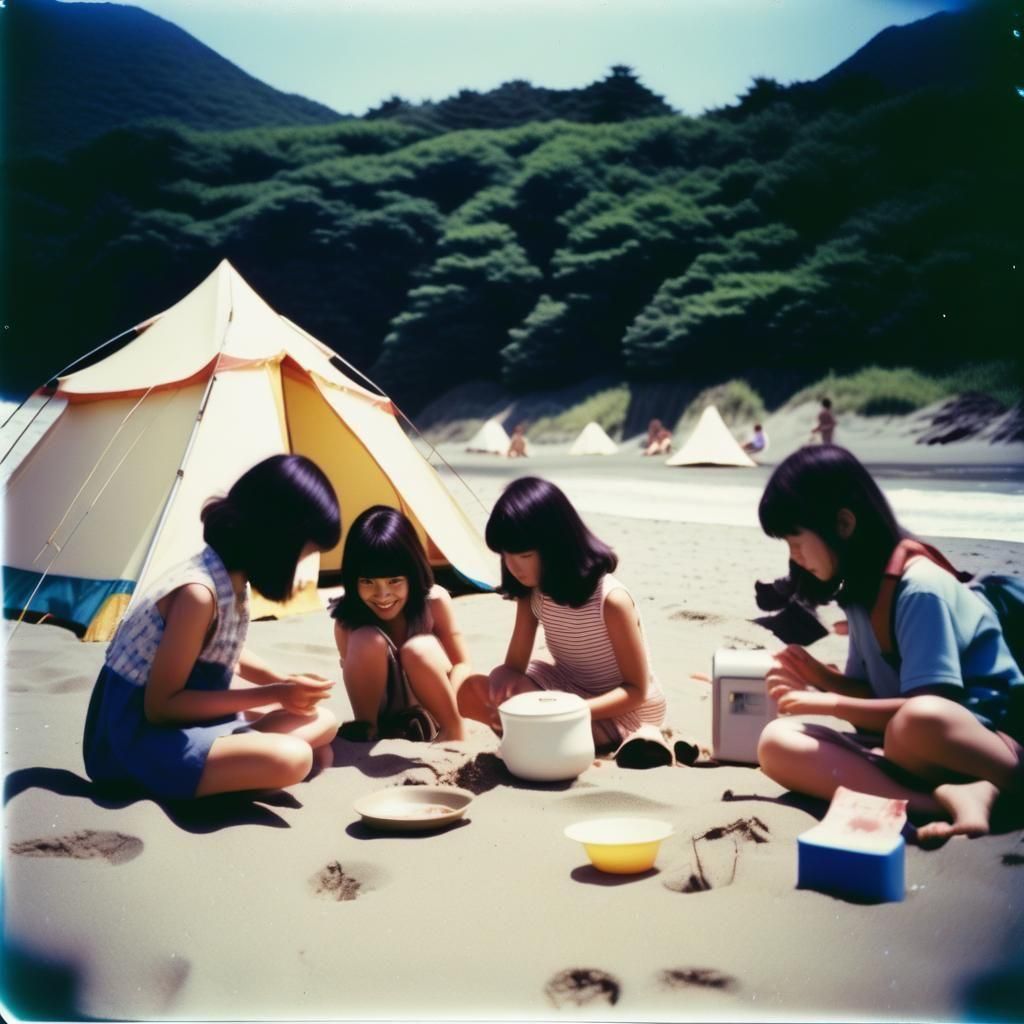 Polaroid Picture - Summer Beach Vacation -