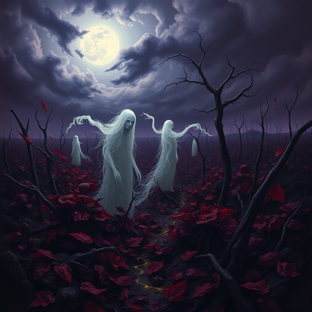 Ethereal Landscape of Lost Dreams in Dark Fantasy Style