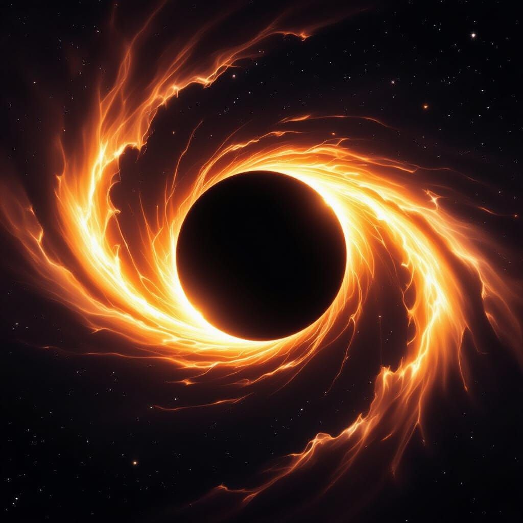 Black Hole with Glowing Rings and Accretion Disk