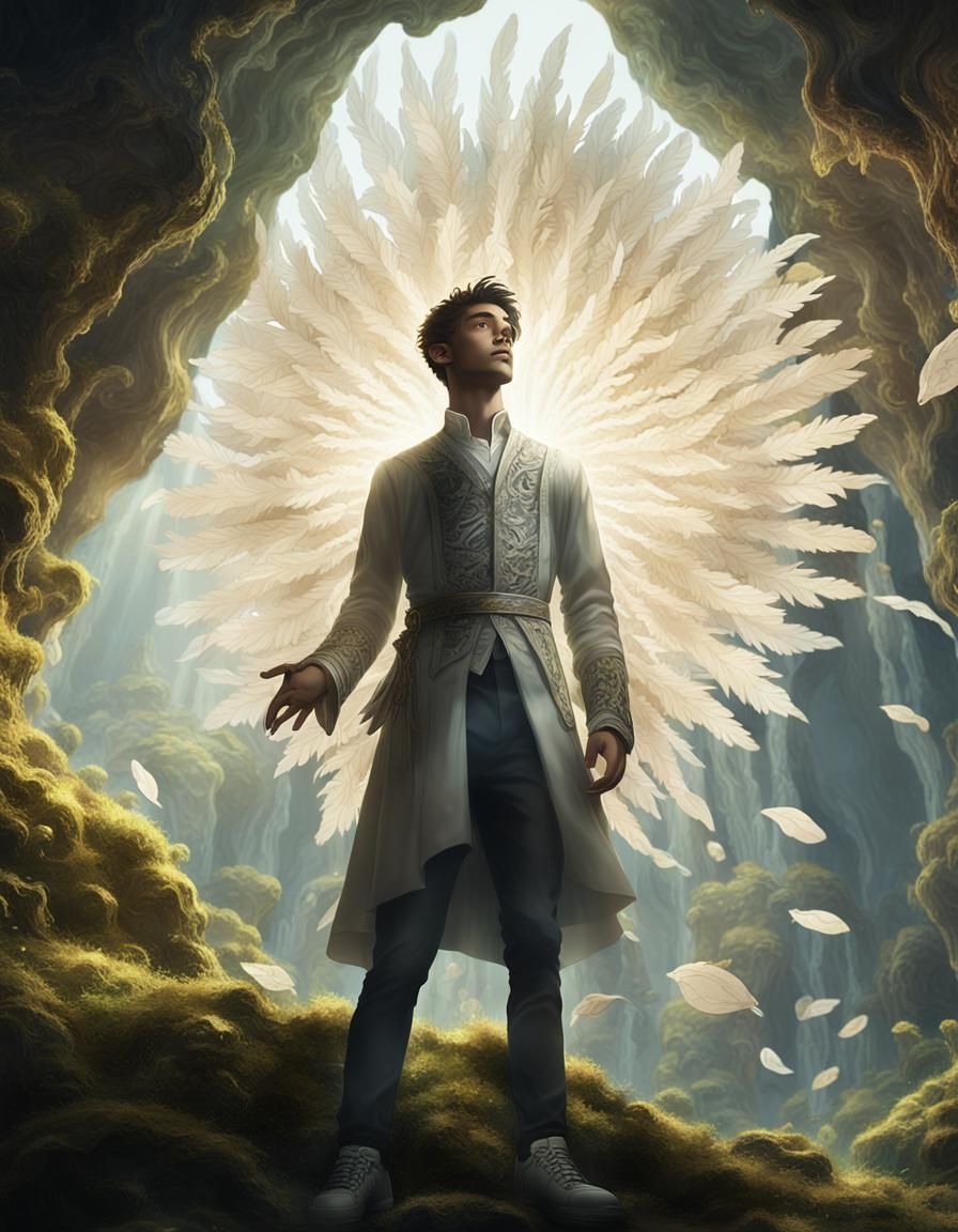 Baroque Science Fantasy God in Cyberpunk Style