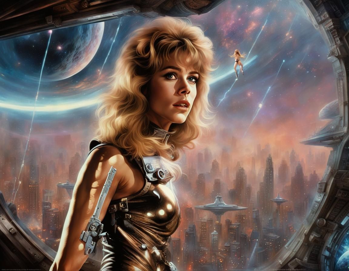Barbarella in Cyberpunk Alien Club