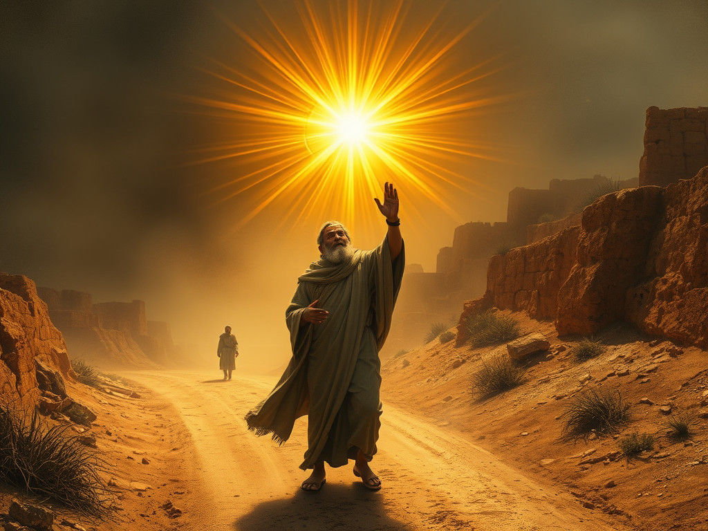 Saul Becomes Paul on the road to Damascus