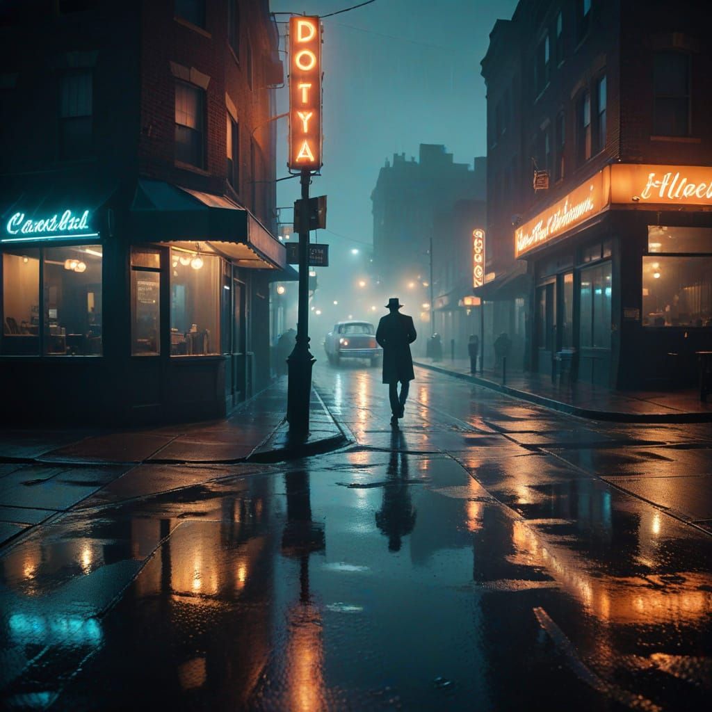 Moody Film Style Cinematic Scene