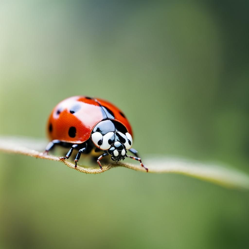 Ladybug Portrait in Professional Macrophotography