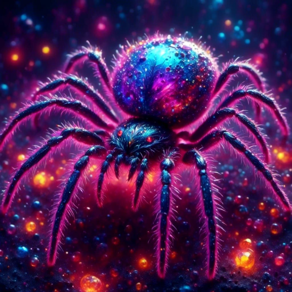 Adorable Chibi Spider in Moomin Style