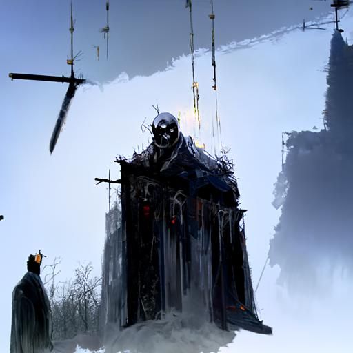 Sinister Renovation in Digital Art Style