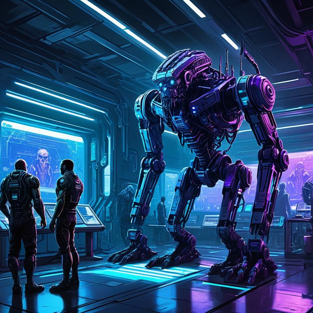 Cyberpunk Lab: Anunnaki Genetic Engineering Facility