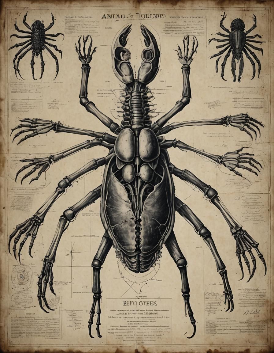 Photorealistic Blueprint of an Eight-Legged Autopsy
