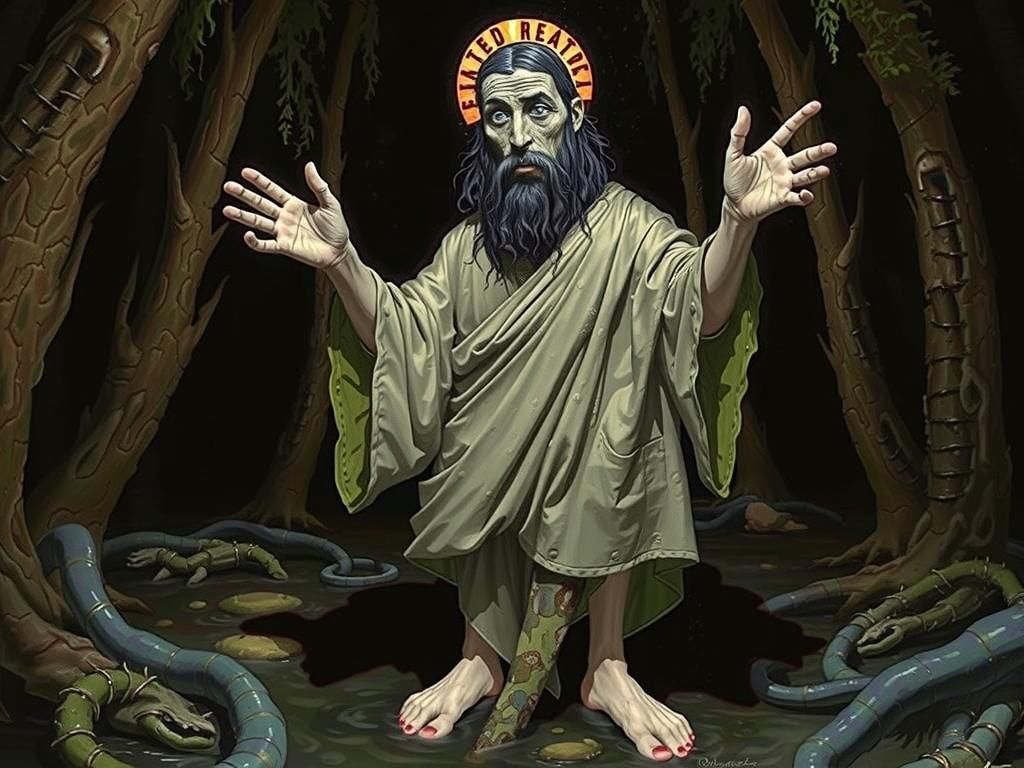 Maximalist Swamp Vision: A Surreal Landscape