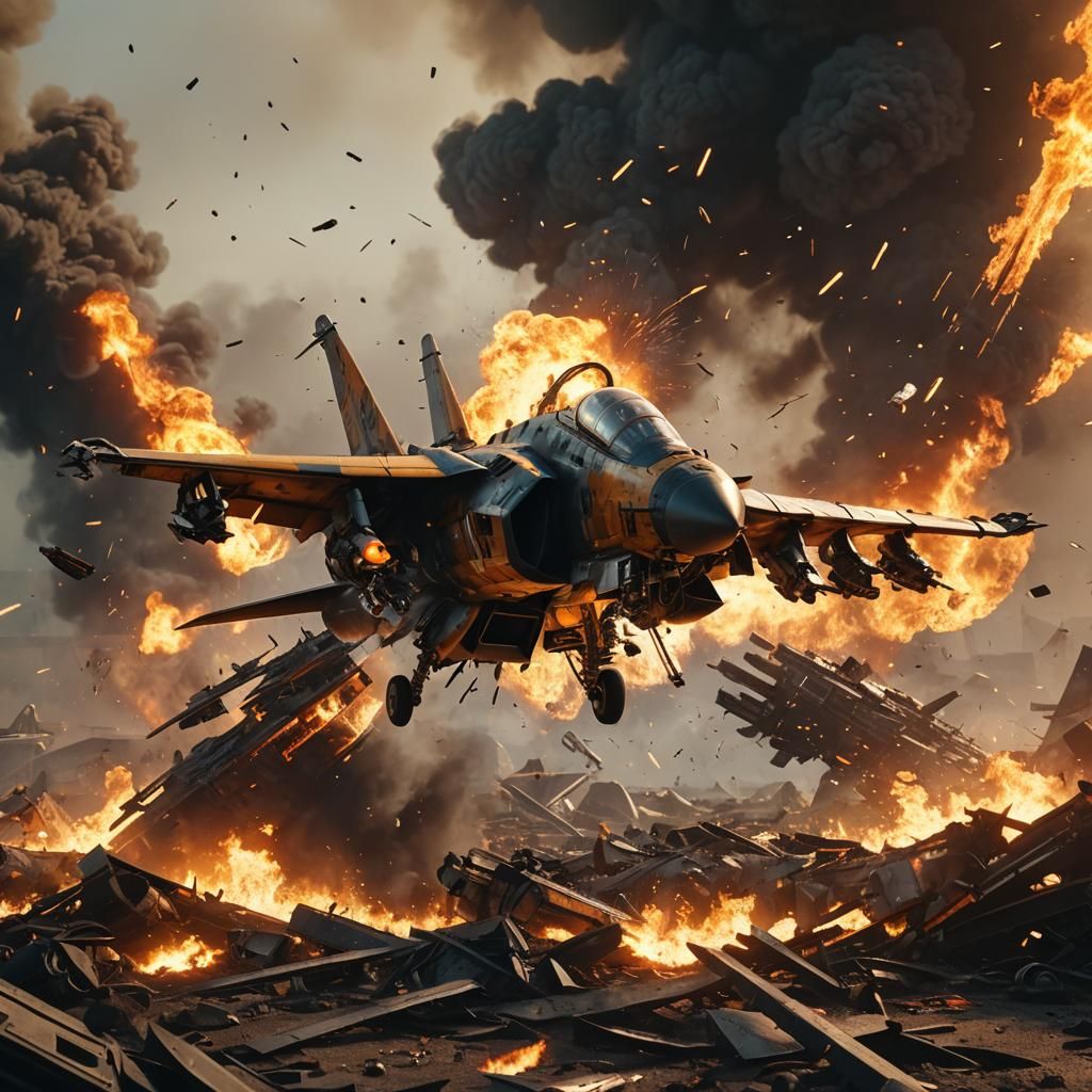 Epic Sci-Fi Crash Site in Hyper-Realistic Detail